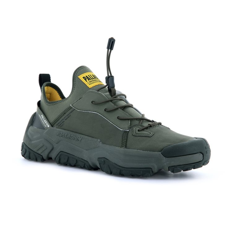 Baskets Palladium Off-grid LO NYL Homme Vert Olive | FR UPH527Y